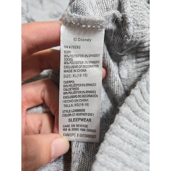 Disney Tim Burton nightmare before Christmas xl women's gray pajama top - Picture 6 of 9